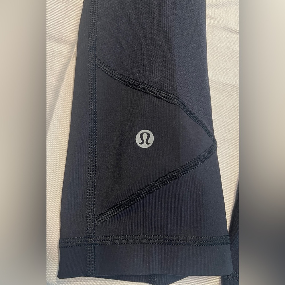 GUC Lululemon Pace Rival Crop *Full-On Luxtreme 22" Size 6 Color Black - Picture 7 of 9